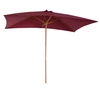 Image de Outsunny Parasol Rectangulaire Bambou 2x3x2,5m Rouge Bordeaux pour Jardin et Terrasse Aosom France