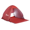 Image de Outsunny Abri de Plage Tente de Plage Pliable Pop-Up Automatique Instantané Protection UV Fenêtre Arrière Grand Tapis de Sol Rouge