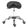 Image de Homcom Tabouret de Massage Tabouret Selle Ergonomique Pivotant 360° Hauteur Réglable Similicuir Noir aosom france