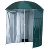 Image de Outsunny Parasol Abri Solaire Protection UV 50 + 2 Sardines et 2 Sacs Lestage Ø 2,2 x 2,2 cm Vert Foncé