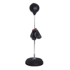 Image de Homcom Punching Ball sur Pied Réglable en Hauteur avec Gants, Pompe et Base de Lestage 126-144 cm Noir aosom france