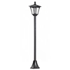Image de Outsunny Luminaire extérieur lampadaire sur pied solaire lampadaire lanterne classique LED 40 Lm dim. 18L x 18l x 160H cm noir