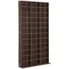 Image de HOMCOM Étagère Rangement CD/DVD Meuble de Rangement pour 1116 CDs 33 Compartiments réglables en Hauteur 102 x 24 x 195 cm Marron