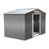 Image de Outsunny Abri de Jardin 2,77L x 1,91l x 1,92H m Fondation Incluse Porte coulissante ventilations tôle Acier Gris