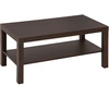 Image de HOMCOM Table Basse Design de Salon Rectangulaire Etagère de Rangement E1 MDF 90 x 45 x 41 cm Noyer