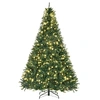Image de HOMCOM Sapin de Noël sapin artificiel Lumineux LED x 700 Blanc Chaud + Support Pied Ø 142 x 210H cm 2154 Branches Vert Aosom France