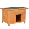 Image de PawHut Niche pour Chien en Bois Massif Toit Ouvert Imperméable Résistant aux Intempéries 85 x 58 x 58 cm