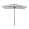 Image de Outsunny Parasol droit rectangulaire de jardin grande taille dim. 3L x 2l x 2,5H m blanc