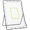 Image de Homcom Filet de Rebond de Baseball Cible et 4 Sardines de Fixation au Sol Métal PE 122 x 95 x 172 cm Noir aosom france