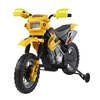 Image de HOMCOM Moto Cross électrique enfant 3 à 6 ans 6 V phares klaxon musiques 102 x 53 x 66 cm jaune et noir