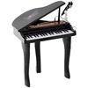 Image de HOMCOM Jouet musical Piano électronique Clavier avec 37 Touches Instrument d'Éducation Musical avec Micro Haut Parleur Noir