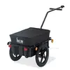 Image de HOMCOM Remorque vélo remorque de transport pour vélo 144L x 59l x 80H cm barre d'attelage universelle acier noir