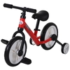 Image de Homcom Vélo enfant draisienne 2 en 1 roulettes et pédales amovibles roues 11" hauteur selle réglable acier rouge aosom france