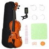 Image de HOMCOM Violon 4/4 pleine grandeur avec étui, accordeur, épaulière, archet, colophane, cordes