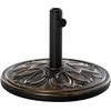 Image de Outsunny Base de Lestage Rond Base de Parasol Pied de Parasol 13 Kg HDPE Ø48 x 34H cm Noir