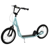 Image de HOMCOM Trottinette patinette pour Enfants à partir de 5 Ans Grands pneus Guidon réglable poignée Frein et béquille Acier Bleu