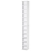 Image de HOMCOM Lot de 2 étagères colonnes armoire de rangement CD 6 + 6 compartiments blanc dim. 21L x 22,5l x 88,5H cm