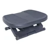 Image de HOMCOM Repose-pieds confortable hauteur réglable à 3 niveaux panneau inclinable surface texturée antidérapante massage léger 45 x 34 cm noir