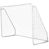 Image de HOMCOM Cage de foot but football cadre métal maille du filet assemblage démontage facile idéale pour école parc jardin cour blanc