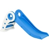 Image de HOMCOM Toboggan Enfant Pliable 18 à 36 mois Usage intérieur extérieur dim. 120L x 50l x 56H cm HDPE Bleu