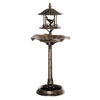 Image de Outsunny Bain d'oiseaux Abreuvoir pour Oiseaux jardinière 3 en 1 dim. Ø 50 x 113H cm polypropylène Bronze Antique