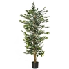 Image de HOMCOM Arbre Artificiel Plante Artificiel ficus Hauteur 1,5 m Tronc Branches Liane Lichen Feuilles Grand réalisme Pot Inclus Aosom France