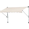 Image de Outsunny Store banne Manuel rétractable 4L x 1,2l m Auvent Téléscopique sans Perçage Inclinaison et Hauteur réglable Anti-UV crème Aosom France