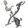 Image de HOMCOM Vélo d'appartement cardio Fitness pliable Ecran d'affichage LCD multifonction 97L x 51I x 115H cm gris
