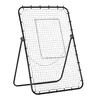 Image de HOMCOM Filet de rebond de football ajustable hauteur angle réglables rebondeur pour football pliable cible sardines de fixation fournies noir blanc