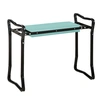 Image de Outsunny Banc agenouilloir de jardin pilable ergonomique à la fois banc à genoux et chaise en mousse EVA et acier vert