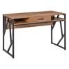 Image de HOMCOM Bureau informatique table informatique avec 1 tiroirs 2 étagères ouverts et plateau pour maison bureau et appartement 120 x 60 x 76 cm marron