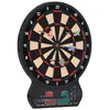 Image de HOMCOM Cible jeux de flechette électronique avec 27 jeu principals et 202 jeux variations cibles électroniques pour 8 Joueurs pour bureau et bar