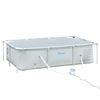 Image de Outsunny Piscine tubulairepiscine hors-solrectangulaire à cadre en acier avec pompe de filtre piscine pour familles pour jardin et terrasse