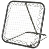 Image de HOMCOM Filet de rebond de football rebondisseur de football ajustable pliable portable 4 piquets de fixations au sol filet de PE noir blanc