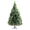 Image de HOMCOM Sapin de Noël sapin artificiel branches enneigées Ø 100 x 210H cm 968 branches en PET vert Aosom France