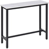 Image de HOMCOM Table de bar table haute polyvalente design contemporain dim. 20L x 40l x 100H cm