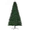 Image de HOMCOM Sapin de Noël sapin artificiel hauteur de 2,4 m 1499 branches en PVC base en acier robuste vert Aosom France