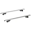 Image de HOMCOM Barres de toit de voiture verrouillables 2 clés fournies alliage d'aluminium 135 x 5,5 x 7 cm argenté et noir