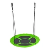 Image de Outsunny Balançoire nid d'oiseau pour enfant ronde diamètre 110 cm capacité de charge 150 Kg cordes réglables jardin extérieur vert