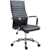 Image de Vinsetto Chaise de bureau ergonomique fauteuil de bureau pivontant à 360° charge max. 120 kg noir 54 x 62 x 104-114 cm Aosom France