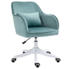 Image de HOMCOM Chaise de bureau ergonomique fauteuil de bureau massant coussin lombaire intégré hauteur réglable pivotante 360° vert Aosom France