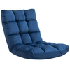 Image de HOMCOM Fauteuil Convertible Fauteuil Paresseux Grand Confort Inclinaison Dossier Multipositions 90°-180° Flanelle Polyester capitonné Bleu Roi
