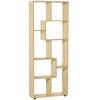 Image de HOMCOM Bibliothèque étagère Zig zag Design Contemporain 70L x 24l x 178H cm Panneaux Particules Bois naturel