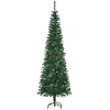 Image de HOMCOM Sapin arbre de Noël artificiel 556 branches avec 27 pommes de pin+ support pied pliable hauteur 195 cm vert