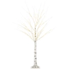 Image de HOMCOM Arbre lumineux LED décoration lumineuse blanc chaud 96 LEDs usage intérieur 150 cm décoration de noël chambre maison blanc