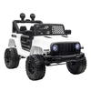 Image de HOMCOM Voiture 4x4 électrique Enfant 12 V 5 Km/h Max. télécommande Incluse Effets Lumineux sonores Blanc