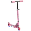 Image de HOMCOM Trottinette pour enfants de 3 à 7 ans pliable roues lumineuses en PU musique 67 x 30 x 76 cm rose