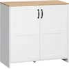 Image de HOMCOM Meuble de rangement buffet cuisine avec 2 portes et 2 étagères réglables 90 x 39,5 x 88 cm Aosom France