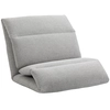 Image de HOMCOM Fauteuil de sol canapé paresseux fauteuil convertible en lit dossier inclinable sur 5 positions 72 x 71 x 60 cm gris