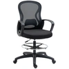 Image de Vinsetto Fauteuil de bureau ergonomique, régalable, avec roulettes, bureau, confort bureau noir incl. avec repose-pieds Aosom France